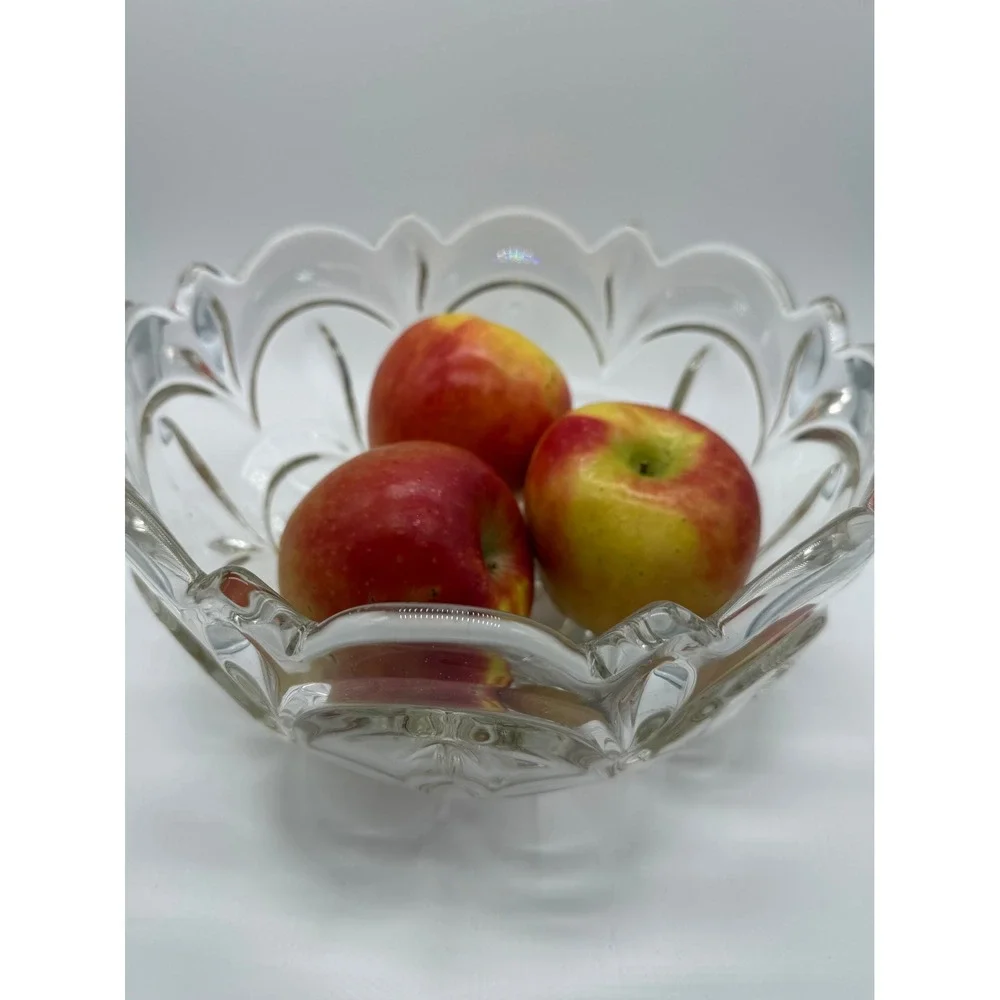 Vintage Bagley & Co. Salisbury Pattern Fruit Bowl Petal Design Centerpiece 9.5in